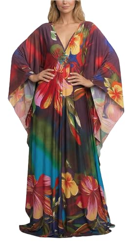 Maxi peignoir cache-maillots femme en mousseline pour plage et sauna