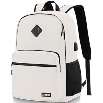 ZUBOND Mochila para laptop G55, Bege, 15.6 Inch, Mochilas Daypack