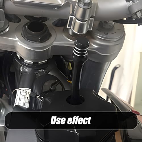 Sephile 2 PCS Motorcycle Fuel Tank Valve Seal Cap, 2.75In x 0.47In Waterproof Durable Metal Vehicle Vent Tube Cover, Universal Portable Automotive Air Vent Accessories for Motocross ATV (Black)