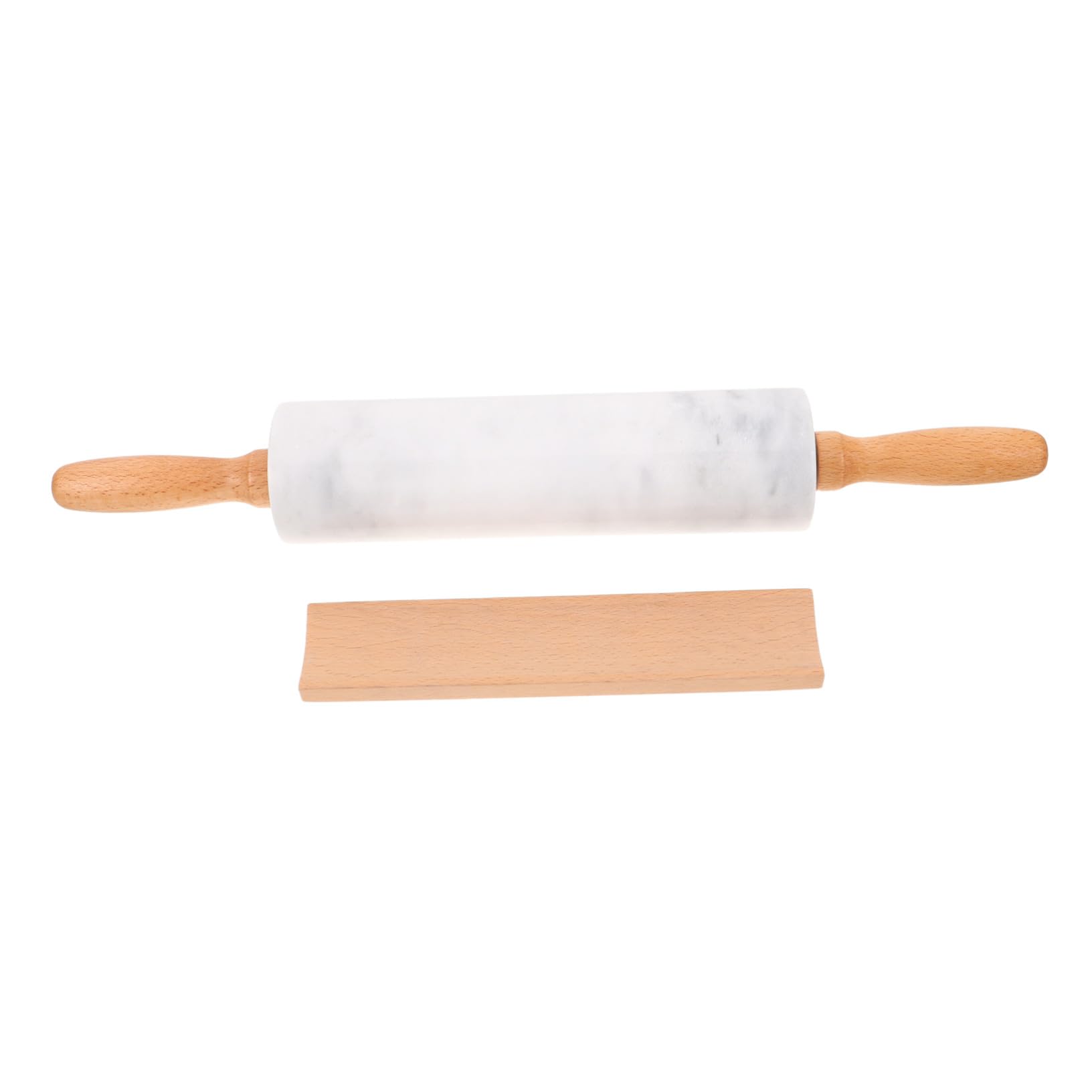 NUOBESTY 3piezas Rodillo de Mármol para Fondant y Masa para Galletas y Pizza para Decorar la Cocina