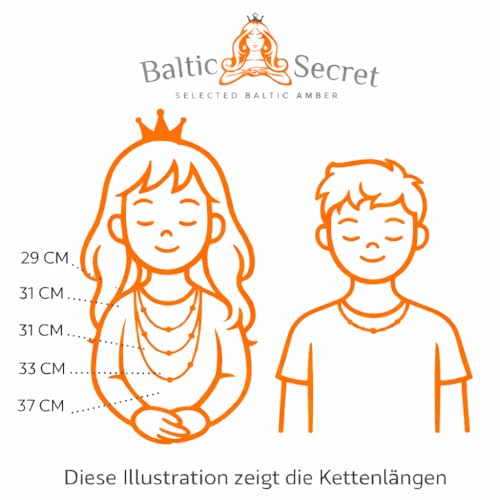 Bernsteinkette - Handgefertigte echt Bernstein Kette für Damen, Herren & die ganze Familie - Natur Ostsee Schmuck, Edelstein Halskette Damen Geschenkidee, Glücksbringer (ZITRONE + HONIG, 29 CM)