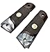 Compatible Replacement for 1911 Grips Full Size Double Diamond Checkered Rosewood Faux Pearl Premium Grips w/Eagle Medallion Bonus 4 Gold Screws