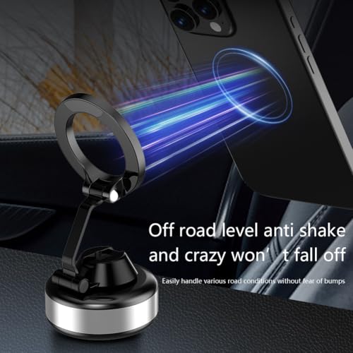Support téléphone voiture électrique magnétique 360° argenté