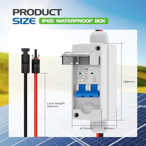 Interrupteur de déconnexion solaire CGELE 32A DC 1000V IP65 - 2