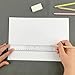 ZUFECY 4-Pack Clear Straight Ruler, Measuring Tool Plastic Straight Ruler Acrylic Ruler for School Office Drawing - 12 INCHES