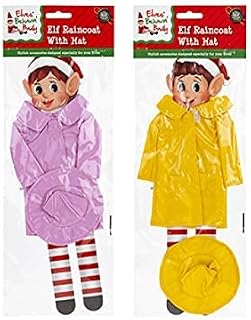 Elf Behaving Badly Naughty Christmas Boy Girl Elves Outfit Range with mischief surprise (Vinyl Raincoat and Hat)