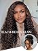 Beauty Forever Golden Brown Highlight Water Wave 7x5 Bye Bye Knots Lace Closure Glueless Wigs Human Hair Pre Plucked Pre Cut Ready to Go Lace Front Drawstring Wig Bleached Knots 150% Density 16inch