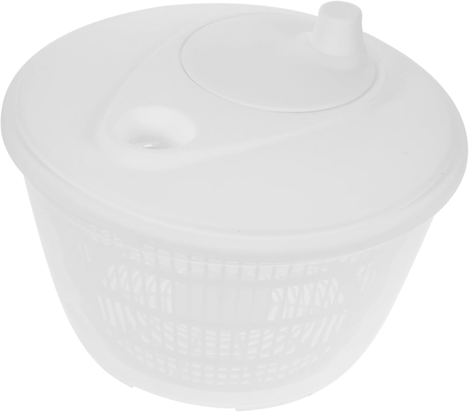 Luxshiny Salad Spinner and Vegetable Dehydrator Fruit Drain Basket for Washing and Drying Multi-function Water Drainer for Easy to Clean White Design