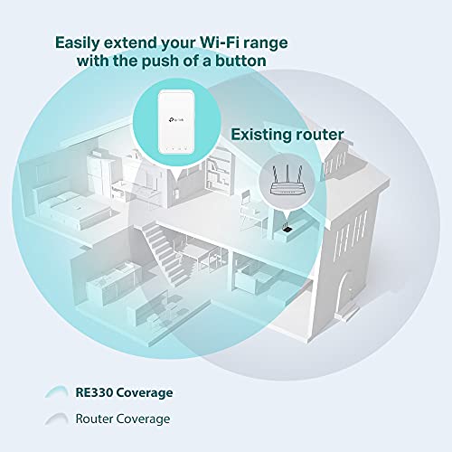 TP-Link RE330 WLAN Verstärker Repeater AC1200 (867MBit/s 5GHz + 300MBit/s 2,4GHz, WLAN Verstärker, App Steuerung, Signalstärkeanzeige, kompatibel zu allen WLAN Geräten, AP Modus) - Image 5