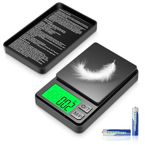 HOTUT Balance de Précision Cuisine, 500g/0.01g Balance de Precision, Balance Cuisine Electronique, Mini Balance Numérique, Balance Numérique Haute...