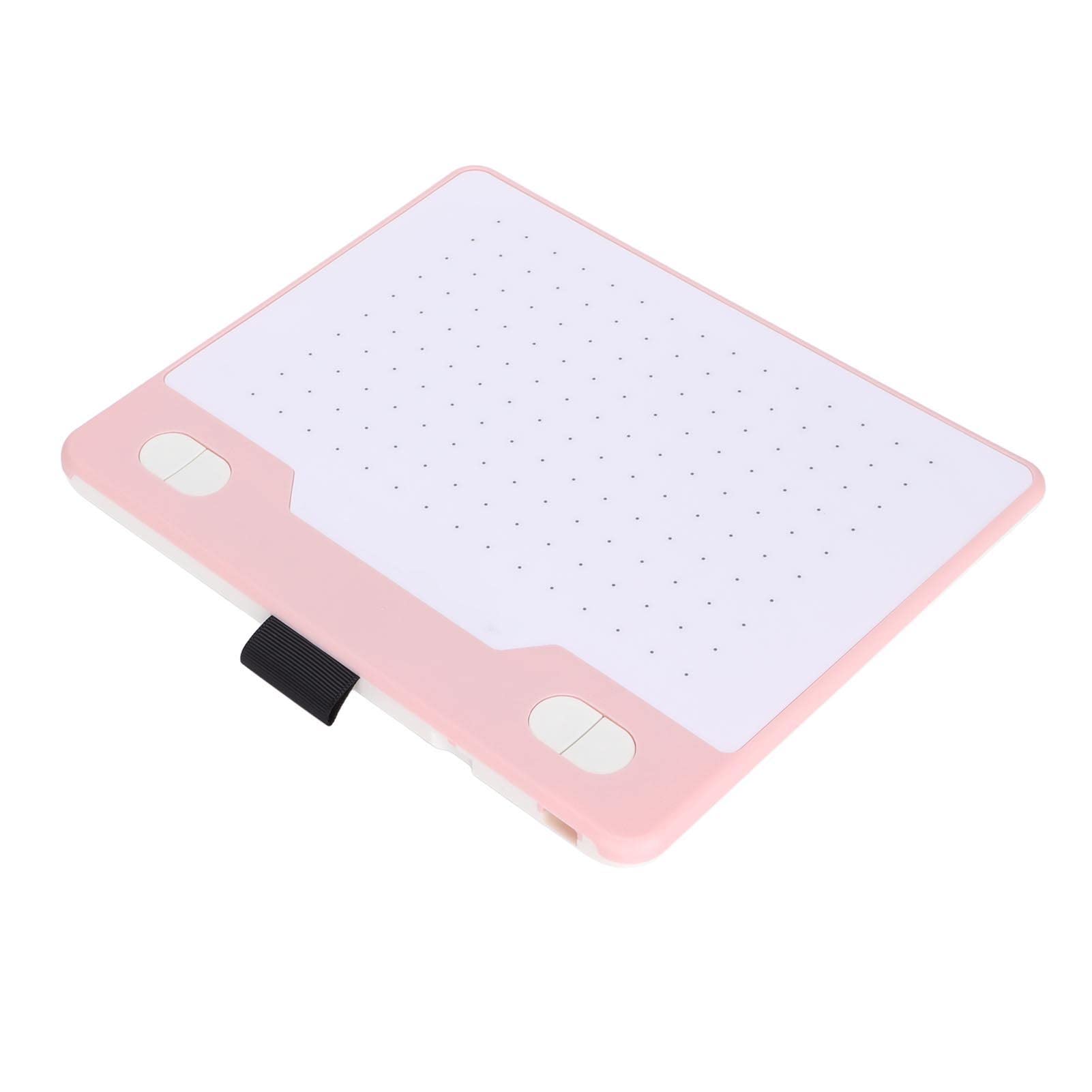 Tableta Gráfica de 6.1 X 3.9", Tableta Digital Reconocimiento Automático Resolución 5080LPI Soporte de Tableta de Dibujo Gráfico para Teléfonos Y Tabletas Android, para Win Y para Tabletas(rosa)