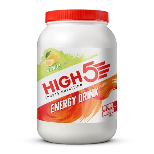 HIGH5 Sport Energy Drink - Isotonisches Getränkepulver mit Electrolytes - Kohlenhydrate Pulver & Elektrolyt Pulver für Endurance und Hydration - Natürliche Aromen, Vegan (Zitrus, 2,2kg, 46 Portionen)