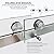 UTEIWF Shower Doors Frameless 56-60" W x 79" H Width Adjustable Double Sliding Glass Door 3/8"(10mm) Easy Clean Stainless Steel Hardware (Brusheded Nickel)