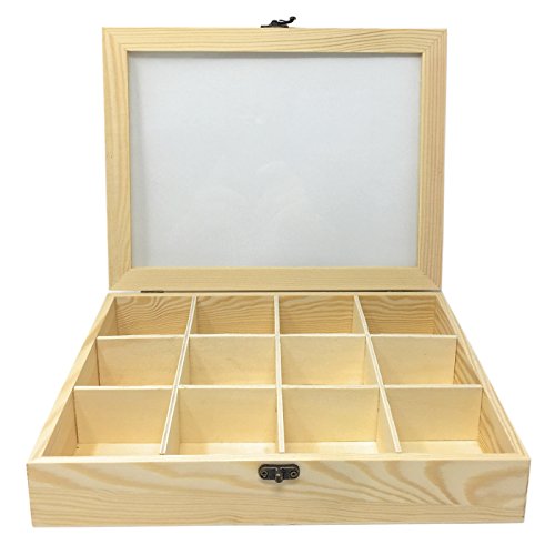 🥇Caja Madera Y Cristal - Cuquicosas