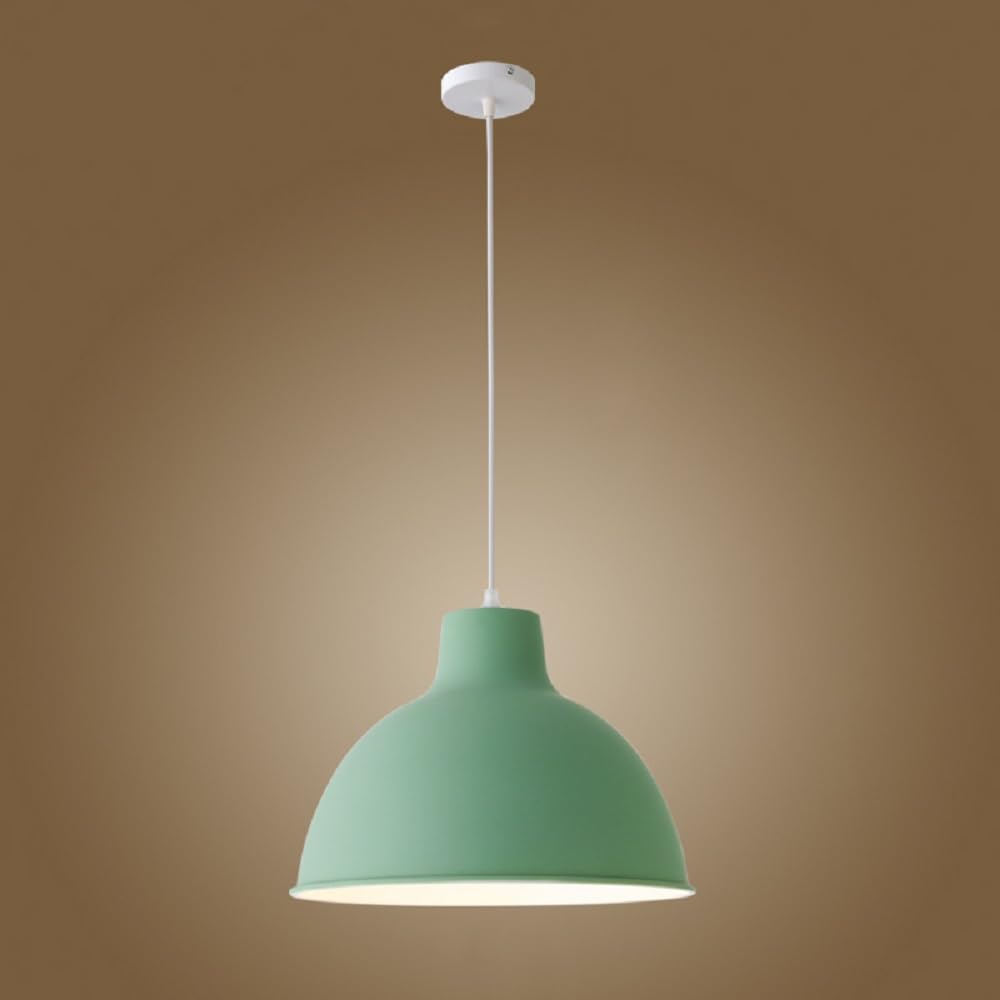 Suspension pour îlot de cuisine luminaire suspendu vert alu 35,5 cm moderne