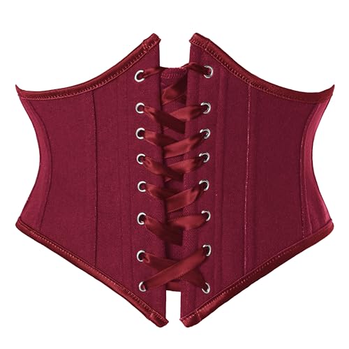 Ceinture corset pour femme Scarlet Darkness aux finitions soignées en similicuir