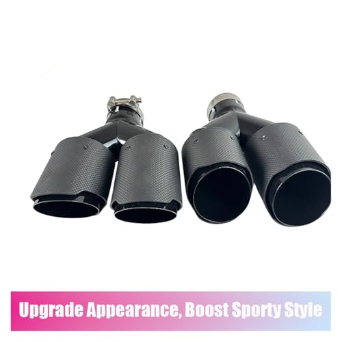 Embout echappement double sortie carbone 70mm idéal pour sublimer vos sorties