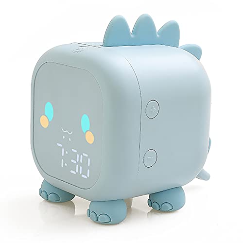 LEDHOLYT キッズ目覚まし時計、かわいい恐竜 ウェイクアップライト 睡眠トレーナー時計、恐竜寝室の装飾目覚まし時計ナイトライト、男の子、女の子への誕生日ギフト