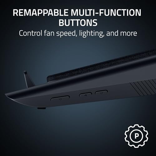 undefined Razer Laptop Cooling Pad: Adaptive Smart - Intelligent Fan Control - Airtight Pressure Chamber - Fits Most Laptops & Macbooks 14” to 18" - Preset & Custom Fan Curves - 3 Port USB Type A - Chroma RGB の商品画像 8