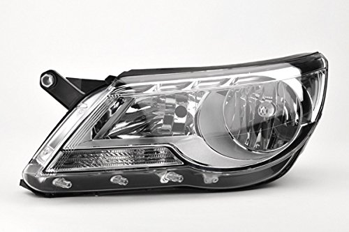 Johns, Zestaw reflektorów pasuje do reflektorów VW Tiguan (5N) 09/07-05/11 H7/H7 zestaw lewy i prawy