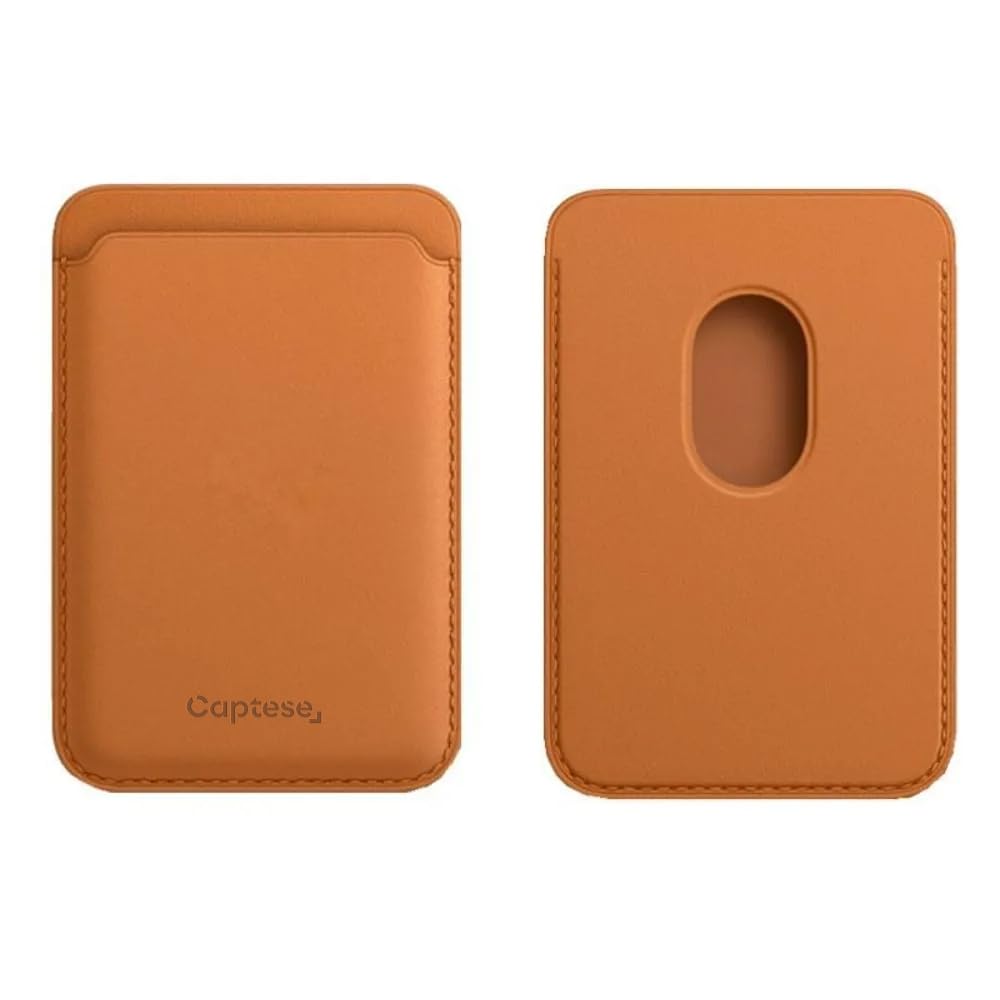 Captese Faux Leather Unisex MagIT Wallet Pouch, Card Holder, Compatible with MagSafe/PixelSnap, for iPhone 17/16/15/14/13/12/Pixel 10 Series (California Poppy)-image-47