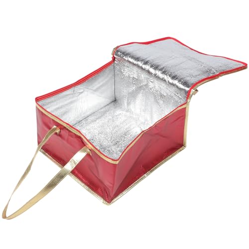 Luxshiny Bolsa Térmica Reutilizable Cremallera Flexible y Asas de No Tejido Aislamiento Térmico Adecuado para Picnic y Almacenamiento de Alimentos