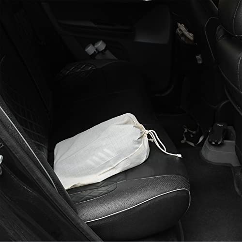 Image of Shoe Bags for Travel & Storage | Sturdy, Washable Reusable Cotton Shoe Covers for Footwear, toiletries & Toys | Ideal for Travel, Closet & Gym (Pack of 6)