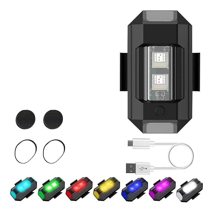 FCC Racing Rechargeable LED Bike Strobe Light – Waterproof High Visibility Safety Warning Blinker, USB Charging, Multiple Flash Modes for Bicycles & Helmets-picture-12