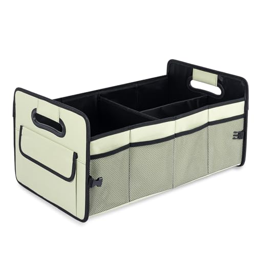 Car-Trunk-Organizer-Collapsible-Car-Organizers-and-Storage-Light-Green Car Trunk Organizer, Collapsible Car Organizers and Storage Light Green - Image 1