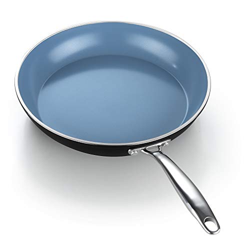 Cook N Home 02691 Bratpfanne, Keramik, Antihaftbeschichtung, 30 cm, Grau Cover
