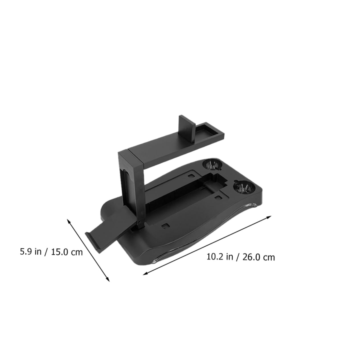 Homoyoyo Support Multifonction pour Console de Jeux VR en Abs Noir, Station de Charge et Rangement pour Accessoires Gaming
