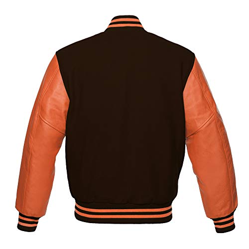 Men's Varsity Baseball Letterman Bomber Jacket Premium Wool & Genuine All Colour Leather Sleeves jackets2