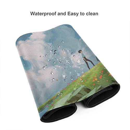 Anime Mouse Pad , Rubber, 15.8X29.5 In Multipurpose Comfortable Waterproof Mousepad Desk Mat For Gamer Office Home (40X75Cm) #TOP3