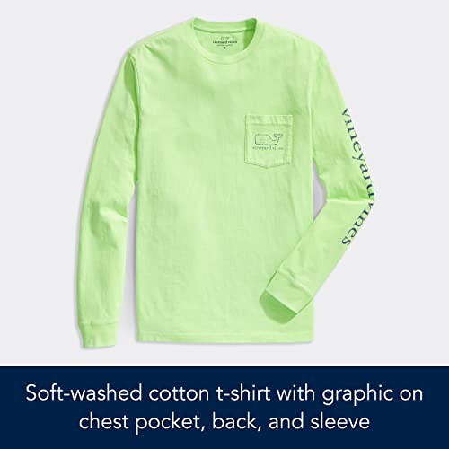 Image of vineyard vines Men's Long Sleeve Vintage Whale Pocket T-Shirt