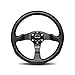 Momo COM35BK0B Competition 350 mm Leather Steering Wheel,Black