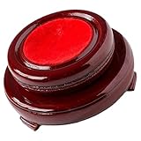 Espositore in cristallo in legno: materiale in legno di alta qualità, forma creativa, naturale e bello, anche un bel decoro per la tua scrivania, supporti decorativi a sfera