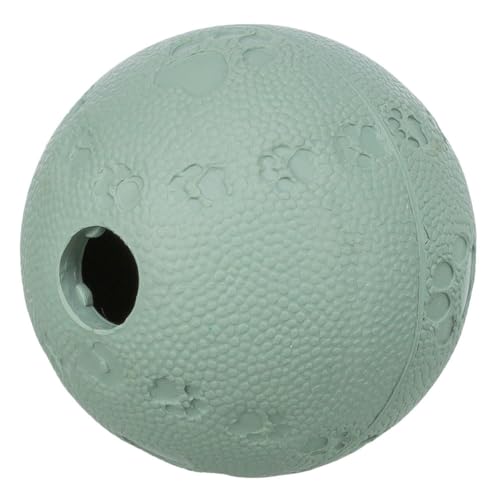 TRIXIE Snack-Ball – Spielball für Hunde – mit Snacks befüllbar – langes Spielvergnügen durch integriertes Labyrinth – Leises Rollen – Naturgummi – ø 6 cm – 34940