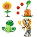 JHESAO 4 PCS Plants and Zombies Toys vs Action Figures Zombies PVZ Toys 1 2 Series Great Gifts for Kids and Fans, Birthday and Christmas Party New