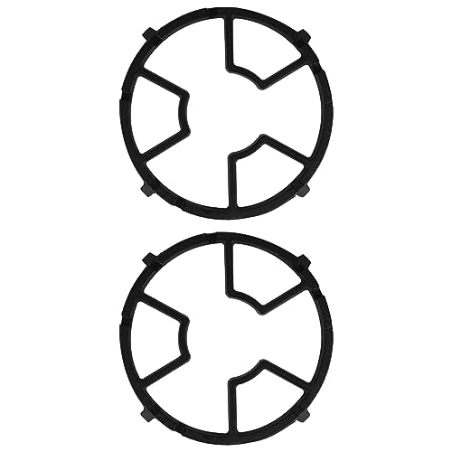 DODAMOUR 2 Pack Cast Iron Wok Ring for Gas Stove, Universal Non-Slip Wok Support Stand for 4 & 5 Claw Burner Grates, Moka Pot Reducer & Small Pot Grate Stand Replacement Accessories, Black by DODAMOUR - Image 7
