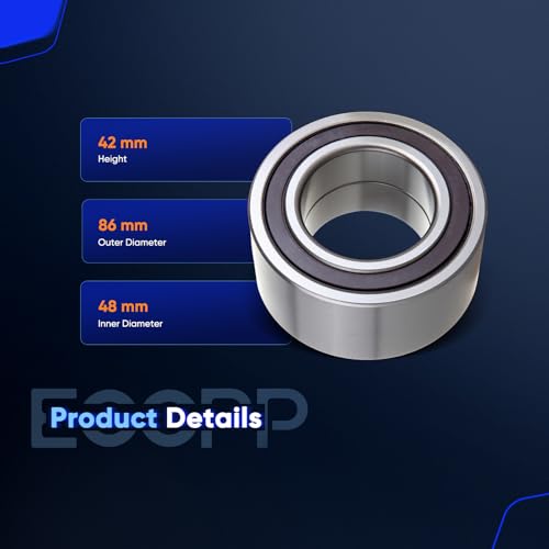 Image of ECCPP 2-Piece 510073 Front Wheel Hub Bearing for Honda Civic 2006-2020 | for Honda Fit 2013-2014 Pre-Greased Sealed