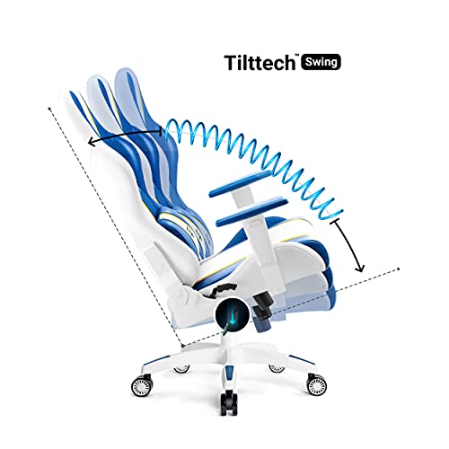 Diablo-X-One-20-Silla-Gaming-Gamer-Oficina-Sillon-de-Ordenador-Reposabrazos-Ajustables-CuelloCojin-Lumbar-Diseno-Ergonomico-Aqua-Blue-Normal