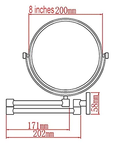 Miroir de maquillage de salle de bain pliable pour ne plus se pencher - 8