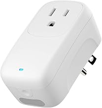 Broadlink Smart Plug, Wi-Fi Timer Adapter with Dimmable Night Light, 15 amp Outlet, Works with Alexa, Google Assistant, IFTTT, No Hub Required (SP4L-US)