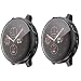 Produktbild LvBu Schutzhülle Kompatibel mit Galaxy Watch Active 2, Flexibles TPU Vollschutz mit Displayschutzfolie Schutz Hülle Für Samsung Galaxy Watch Active 2 40mm/44mm (44mm, schwarz+schwarz)