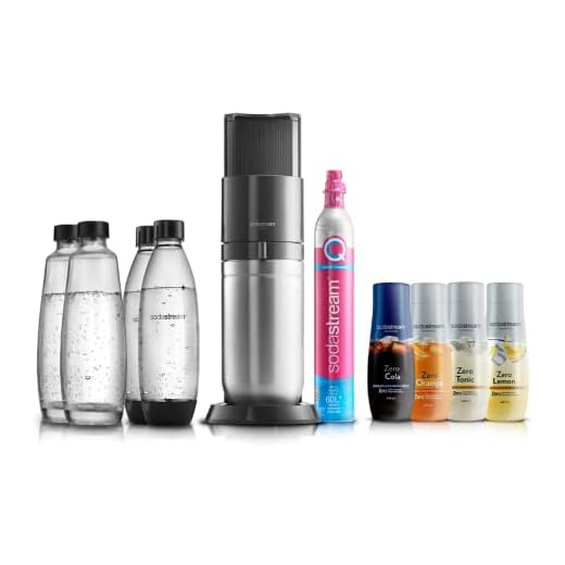 Sodastream DUO + Pack de sabores classic (Cola, naranja, limón, tónica)