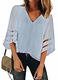 【Anlässe】Diese Chiffon Pullover Bluse eignet sich für Arbeit, Party, Reisen, Freizeit, Fitnessstudio, Urlaub, Strand, Picknick, Party, Club, Datum, etc.