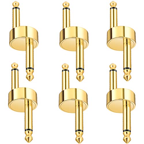 Donner Pedal Coupler Z Type Guitar Effect Connector 1/4 inch 6 Pack