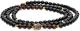 COAI 108 Mala Beads Buddha Head Prayer Bracelet Necklace