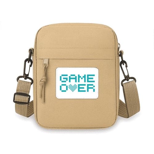 Sac à bandoulière bleu Game Over art déco mode petit sac à main épaule