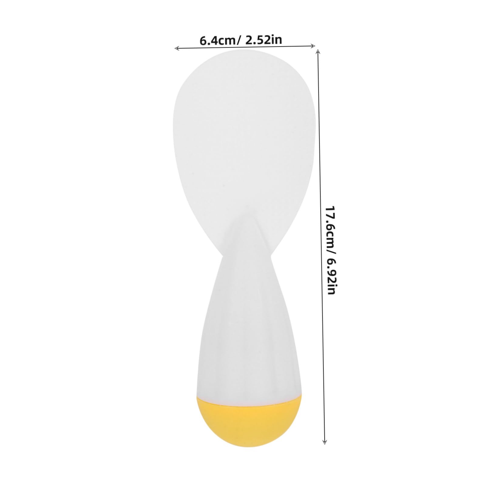 Unomor Grain Spoon Stand-up Tumbler Non-stick Rice Spoon Non-pouring Easy to Clean for Kitchen